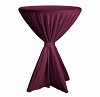Statafelrok + lint bordeaux rood